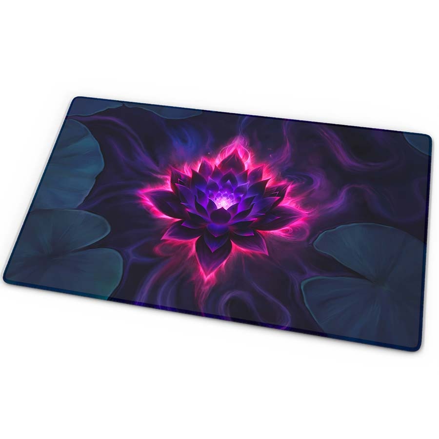ARCANE FORTRESS: PRESTIGE COLLECTION: CURSED LOTUS STANDARD PLAYMAT (24-INCH X 14-INCH)