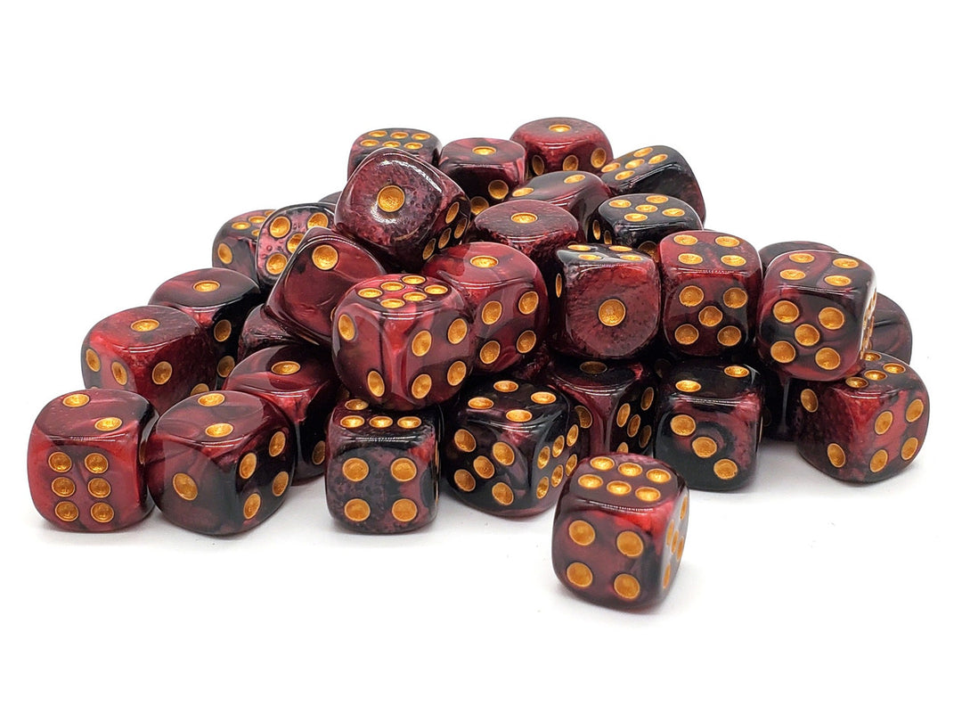 Bag-O-D6's 50CT Vorpal Blood Red & Black