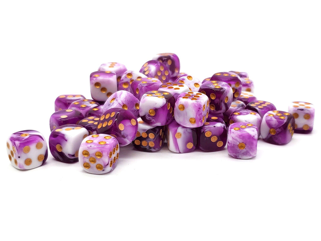 Bag-O-D6's 50CT Vorpal Purple & White