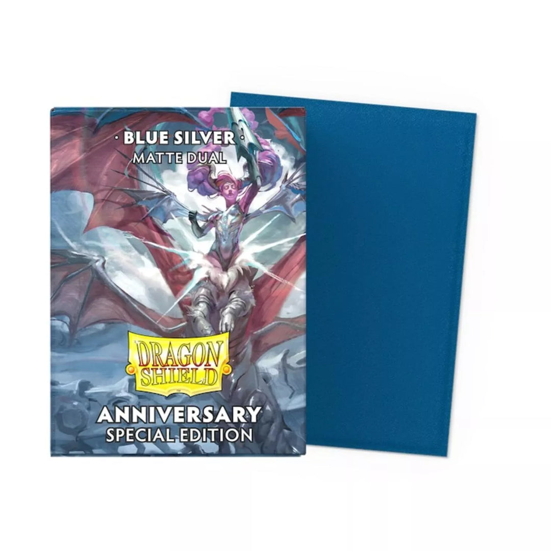 Dragon Shield Sleeves - Special Edition Matte Dual: Anniversary - Blue/Silver