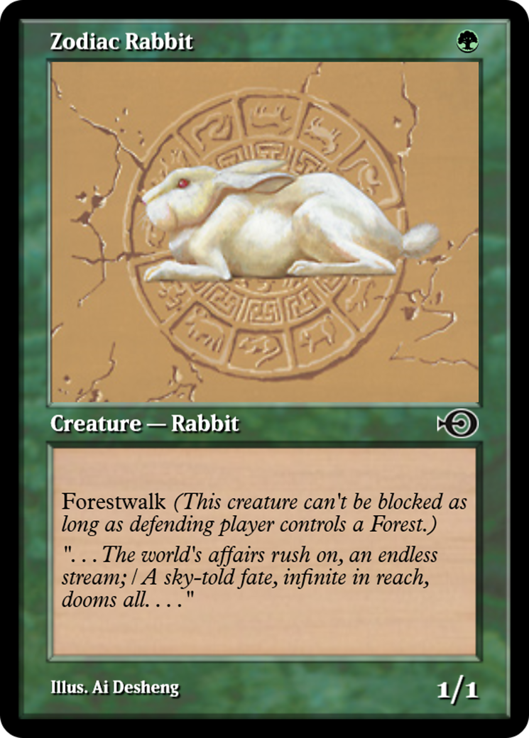 Zodiac Rabbit (PRM-35086) -  Foil