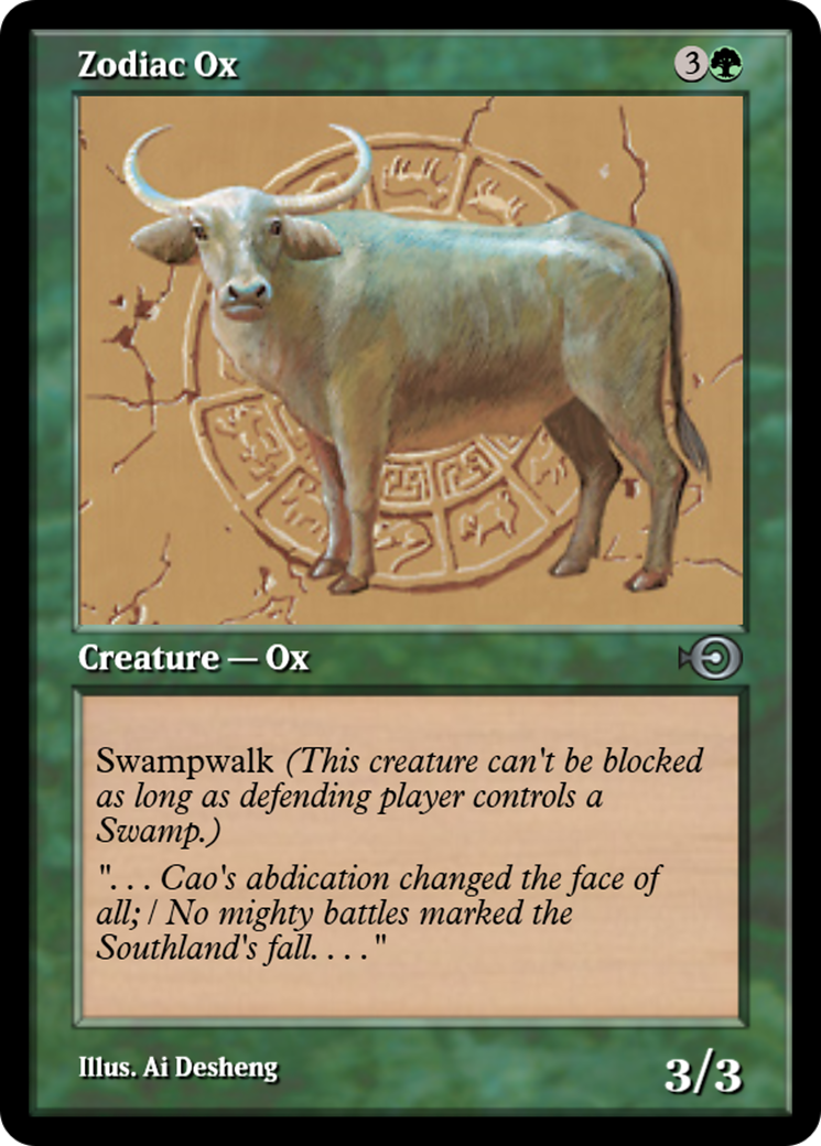 Zodiac Ox (PRM-35092) -  Foil