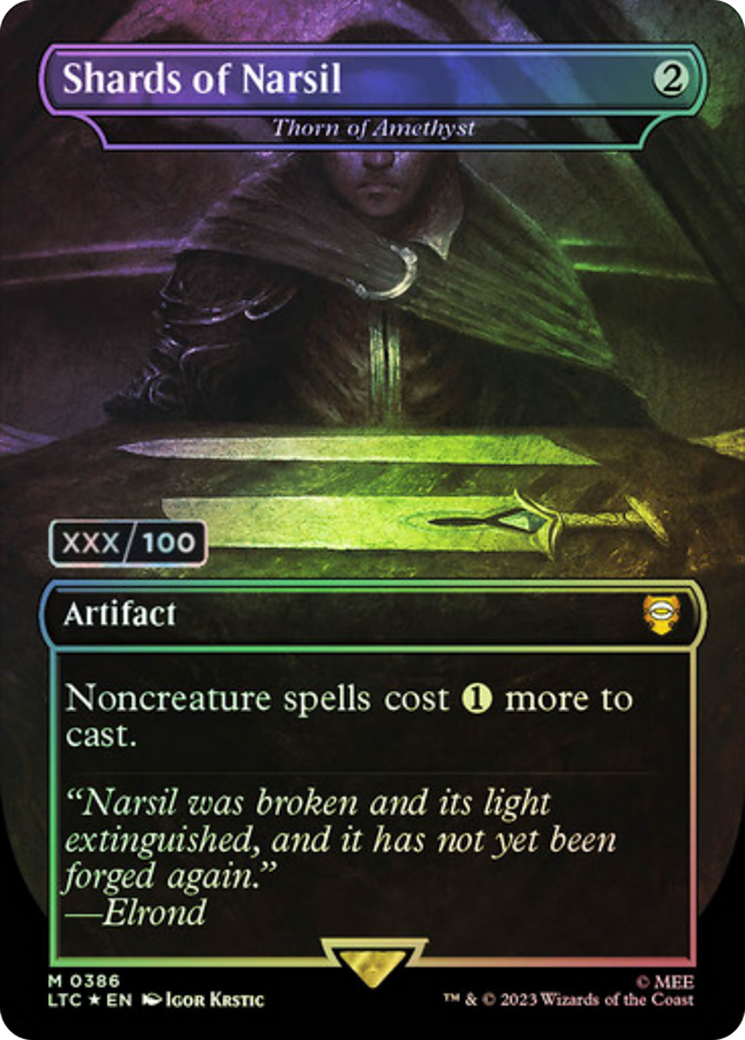 Thorn of Amethyst (LTC-386Z) -  / Shards of Narsil (Borderless) Foil