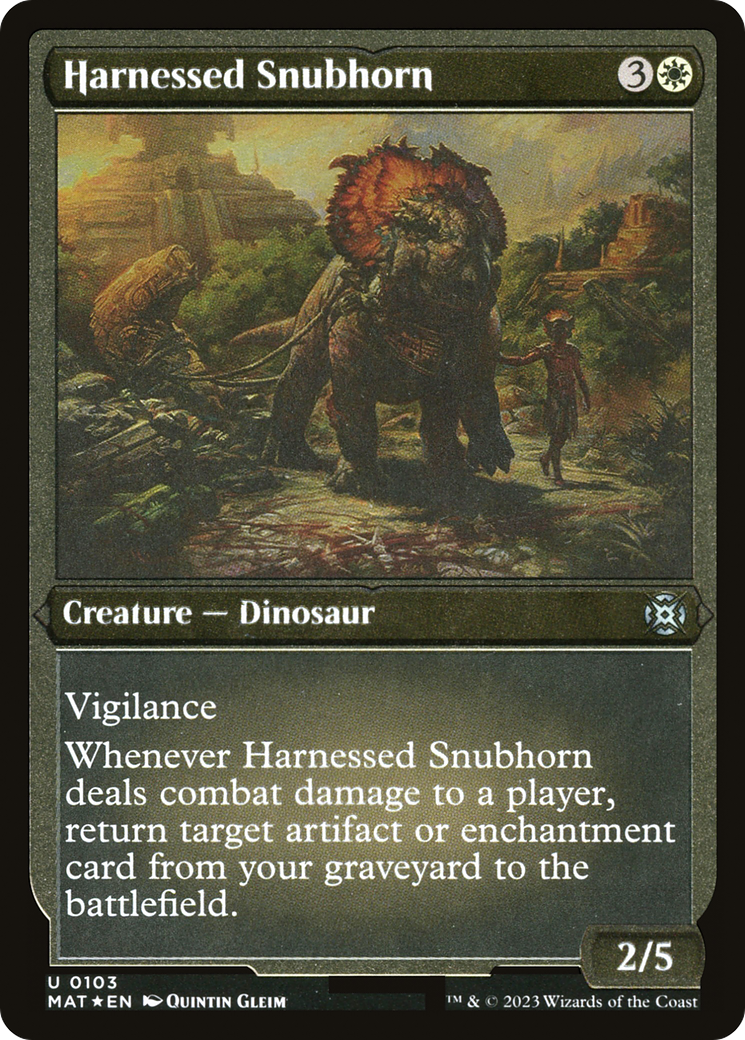 Harnessed Snubhorn (MAT-103) -  Etched Foil