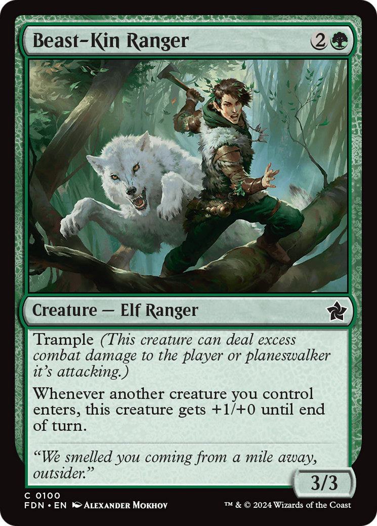 Beast-Kin Ranger (FDN-100) -  Foil