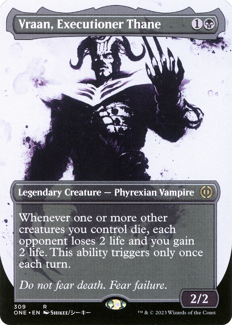 Vraan, Executioner Thane (ONE-309) - : (Showcase) (Borderless) Foil