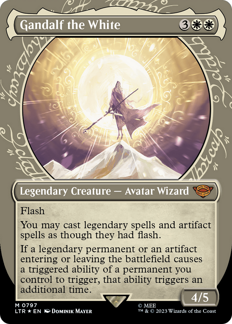 Gandalf the White (LTR-797) - : (Showcase) (Borderless) Foil