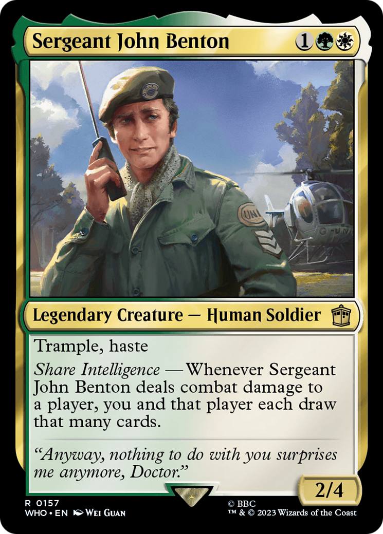 Sergeant John Benton (WHO-157) -  Foil