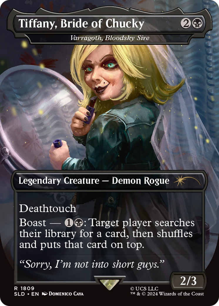 Varragoth, Bloodsky Sire (SLD-1809) -  / Tiffany, Bride of Chucky (Borderless) Foil