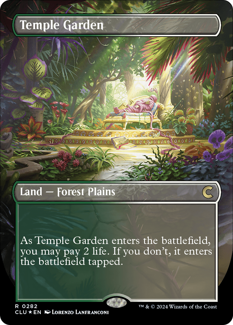 Temple Garden (CLU-282) -  (Borderless) Foil