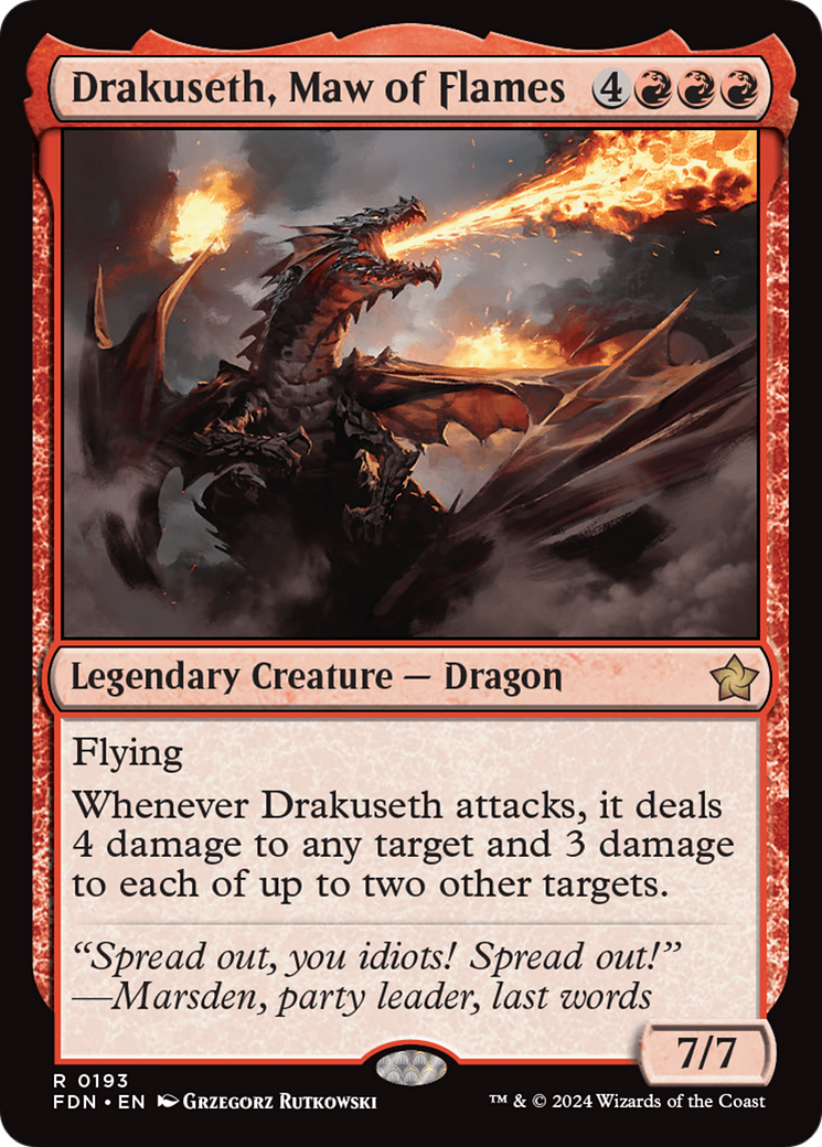 Drakuseth, Maw of Flames (FDN-193) -