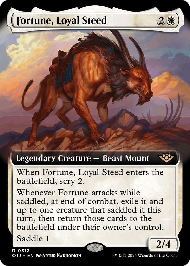 Fortune, Loyal Steed (OTJ-313) - : (Extended Art) Foil