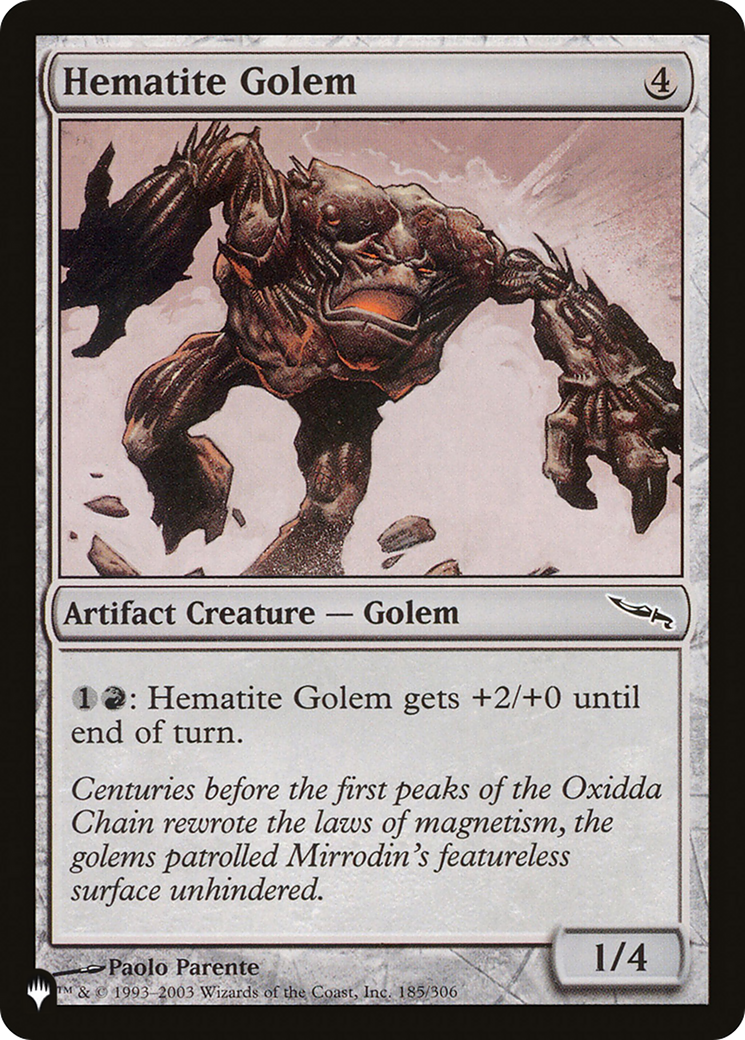 Hematite Golem (LIST-MRD-185) -