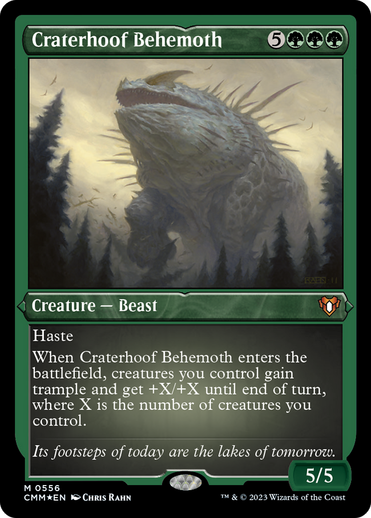 Craterhoof Behemoth (CMM-556) -  Etched Foil