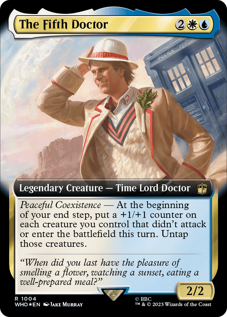 The Fifth Doctor (WHO-1004) - : (Extended Art) Foil