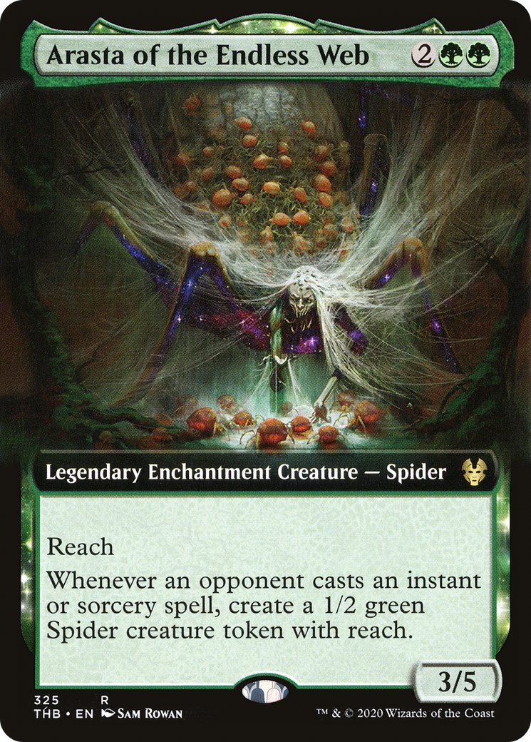 Arasta of the Endless Web (THB-325) - : (enchantment, Extended Art) Foil