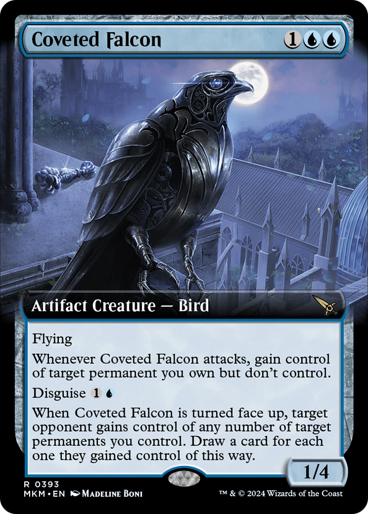 Coveted Falcon (MKM-393) - : (Extended Art) Foil