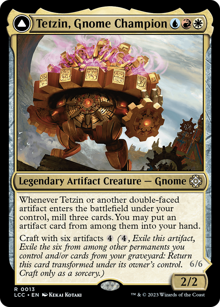 Tetzin, Gnome Champion // The Golden-Gear Colossus (LCC-013) -