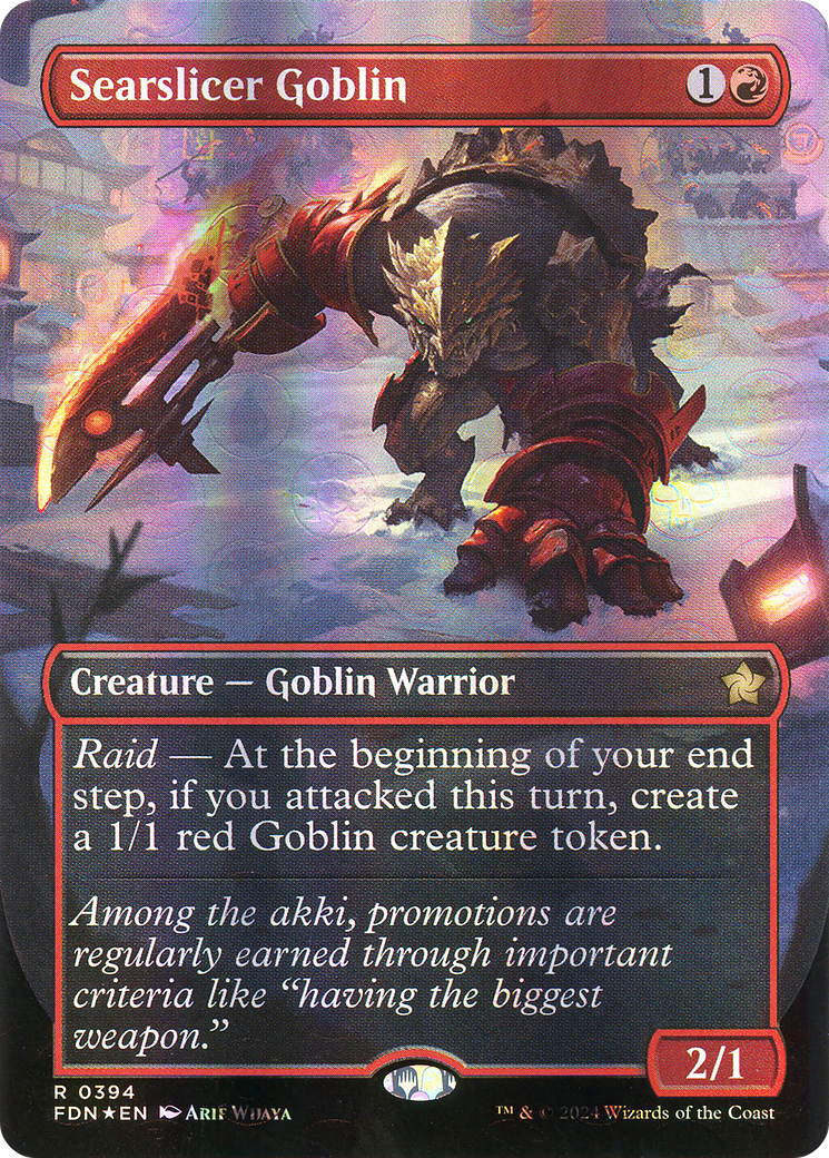 Searslicer Goblin (FDN-394) -  (Borderless) Foil