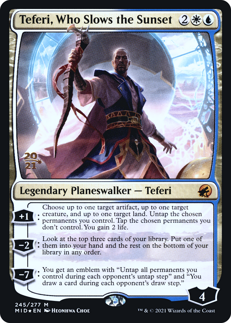 Teferi, Who Slows the Sunset (PRE-245S) -  Foil