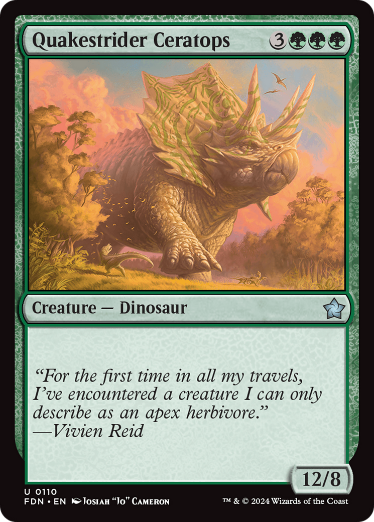 Quakestrider Ceratops (FDN-110) -  Foil