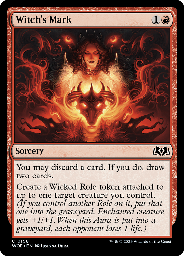 Witch's Mark (WOE-158) -  Foil