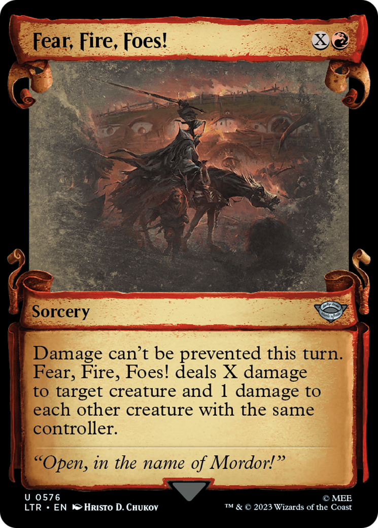 Fear, Fire, Foes! (LTR-576) - : (Showcase) Foil