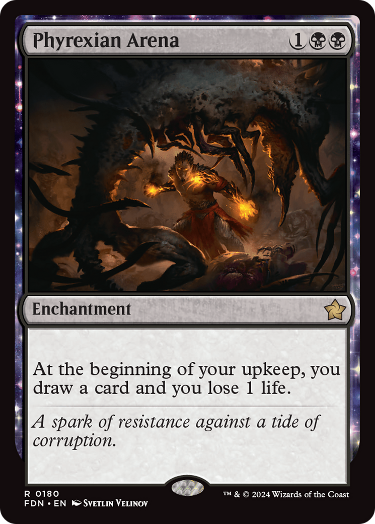 Phyrexian Arena (FDN-180) - : (enchantment) Foil