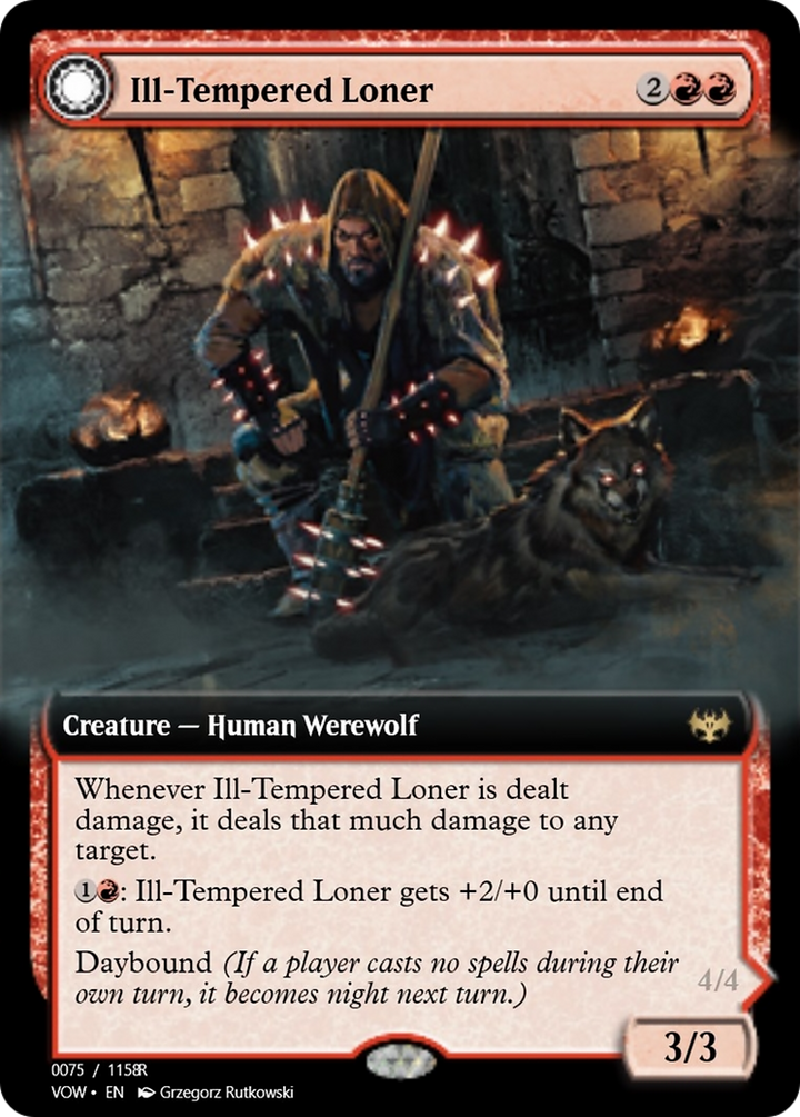 Ill-Tempered Loner // Howlpack Avenger (PRM-95389) -  Foil