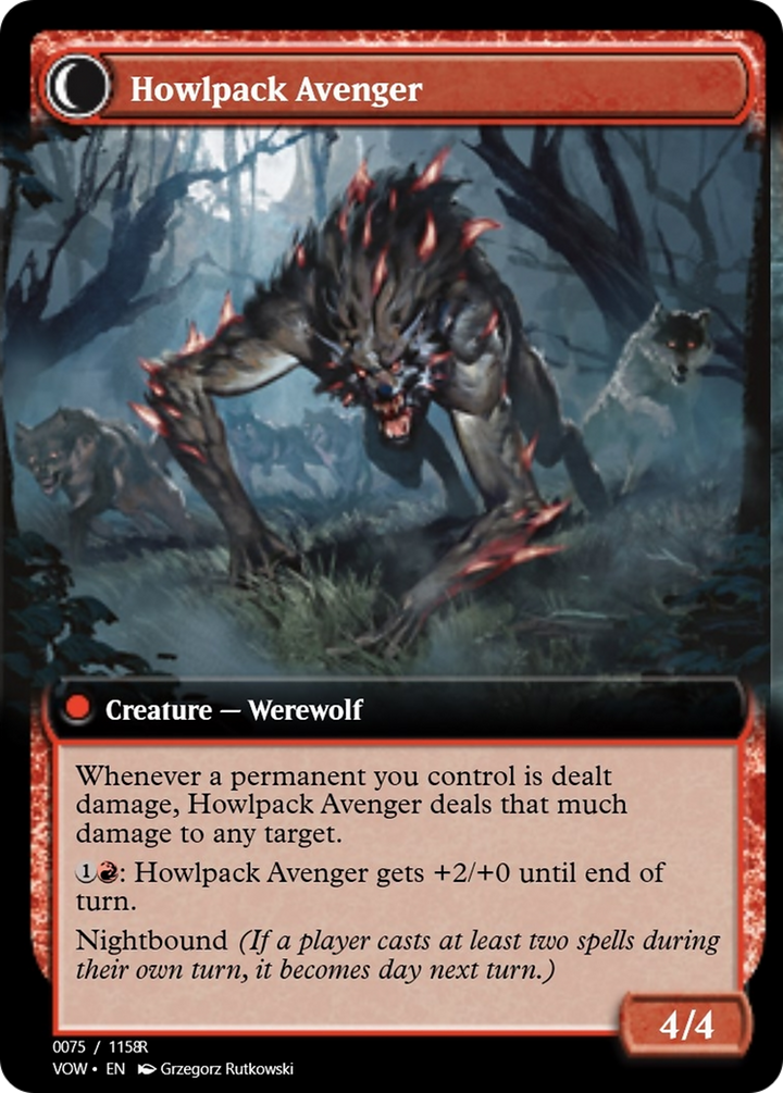 Ill-Tempered Loner // Howlpack Avenger (PRM-95389) -  Foil