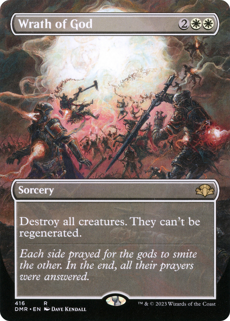 Wrath of God (DMR-416) -  (Borderless) Foil