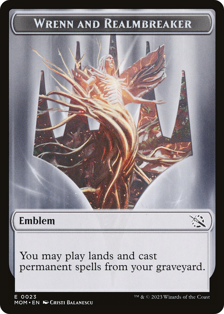 Wrenn and Realmbreaker Emblem (TMOM-023) -  Foil