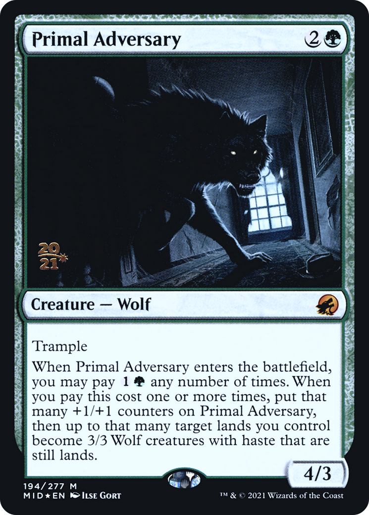 Primal Adversary (PRE-194S) -  Foil