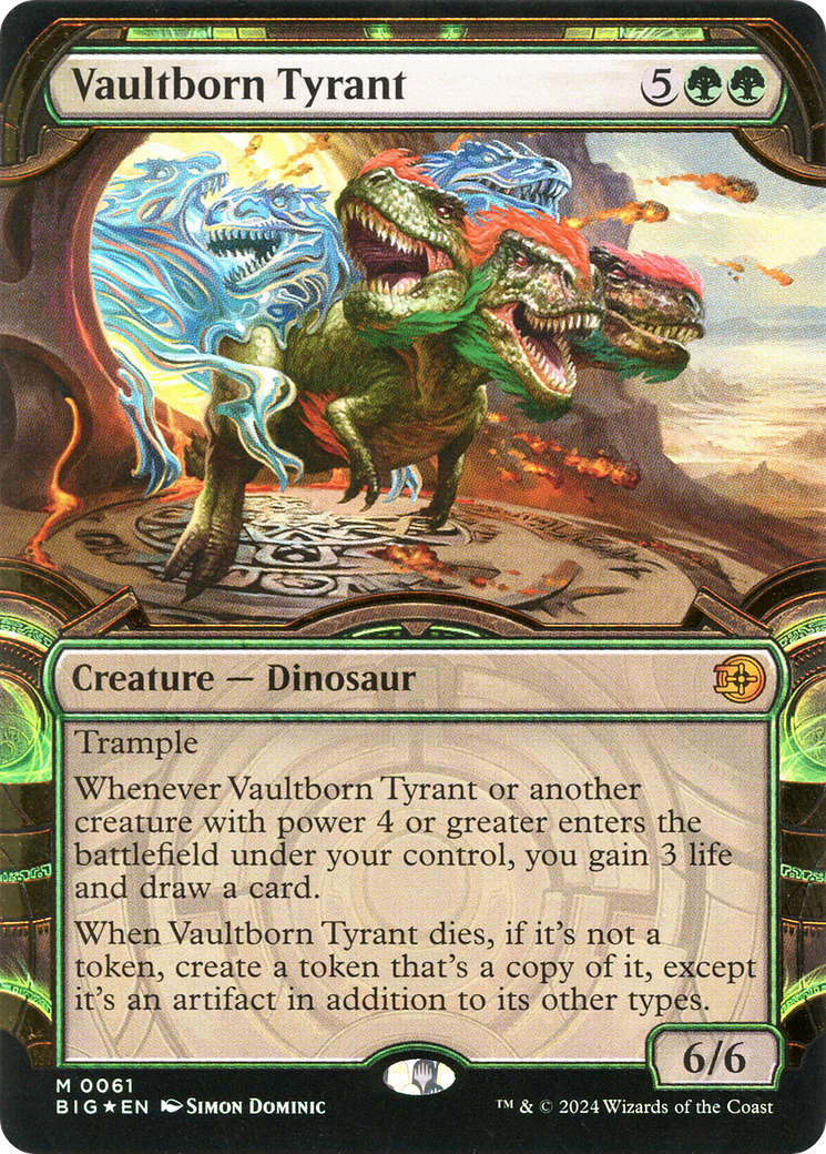 Vaultborn Tyrant (BIG-061) - : (Showcase) Foil