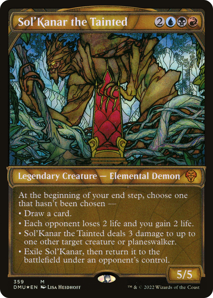 Sol'Kanar the Tainted (DMU-359) - : (Showcase) Foil