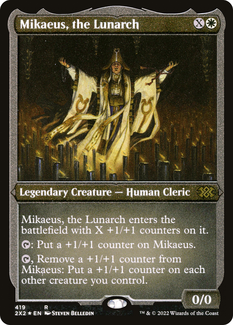 Mikaeus, the Lunarch (2X2-419) -  Etched Foil