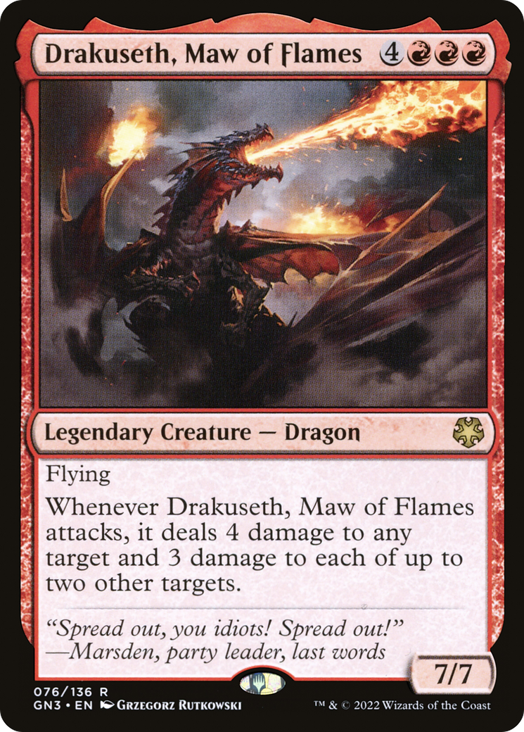 Drakuseth, Maw of Flames (GN3-076) -