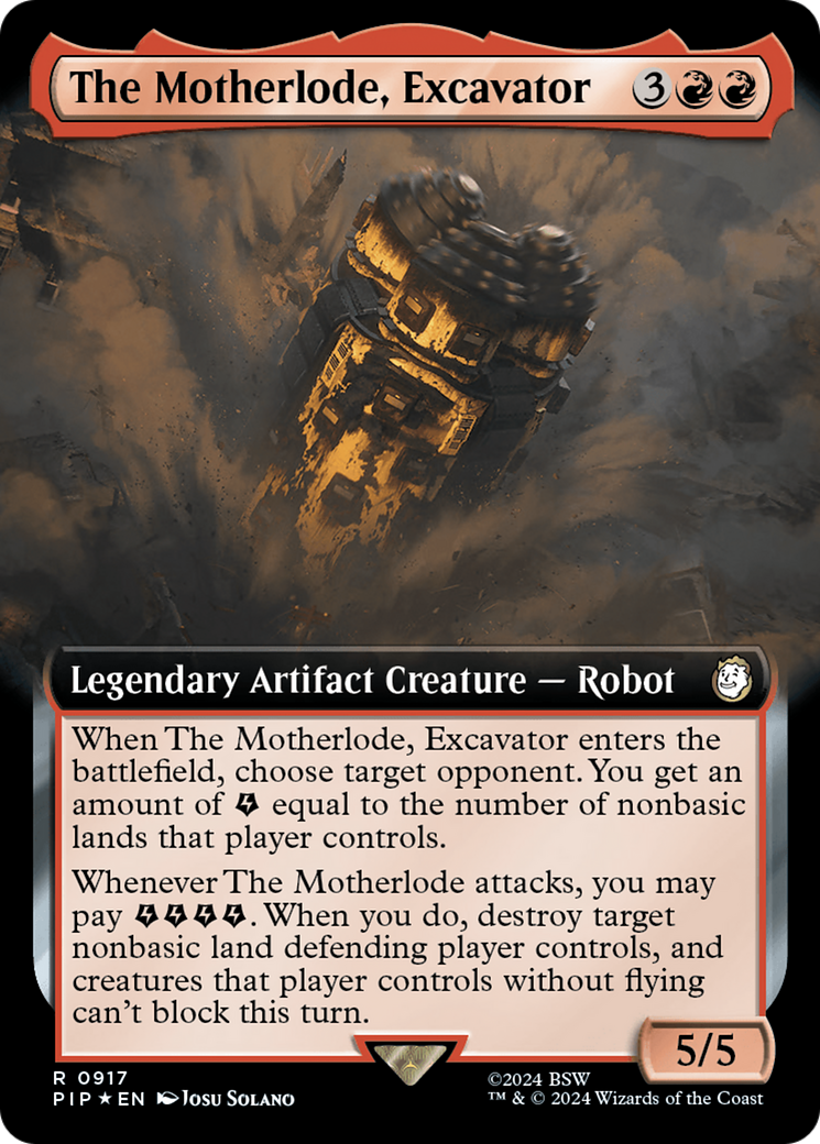 The Motherlode, Excavator (PIP-917) - : (Extended Art) Foil