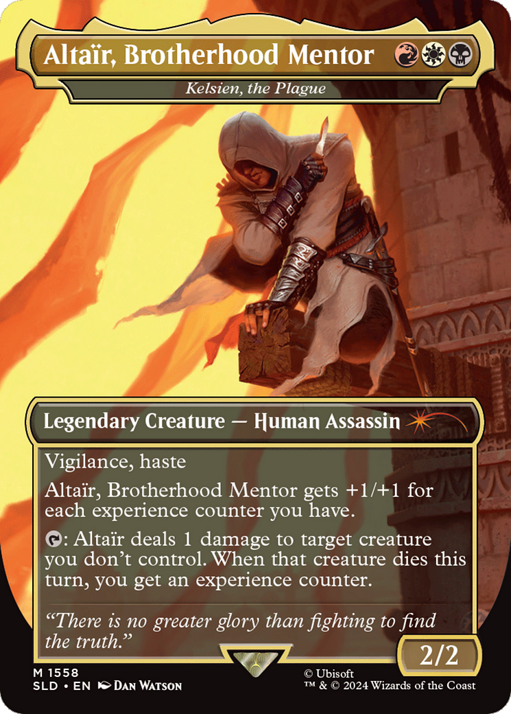 Kelsien, the Plague (SLD-1558) -  / Altaïr, Brotherhood Mentor (Borderless) Foil