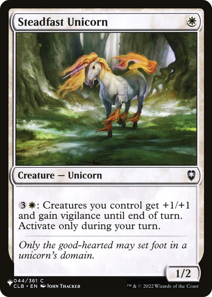 Steadfast Unicorn (LIST-CLB-44) -