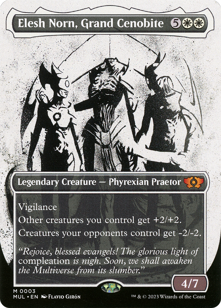 Elesh Norn, Grand Cenobite (MUL-003) - : (Showcase) (Borderless) Foil