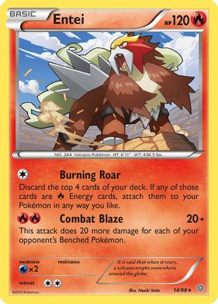 Entei (14) 14/98 - Reverse Holofoil