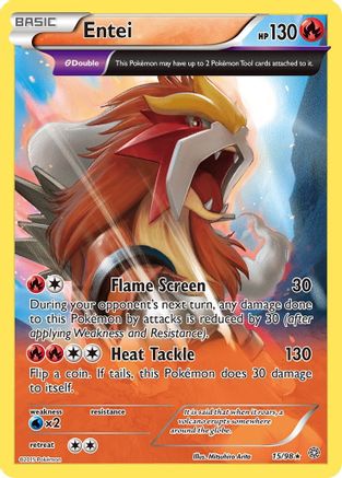 Entei (15) 15/98 - Reverse Holofoil