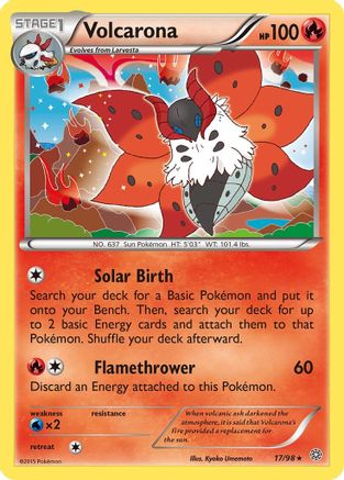 Volcarona (17) 17/98 - Reverse Holofoil