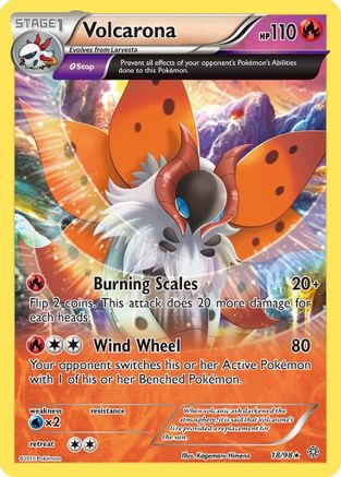 Volcarona (18) 18/98 - Reverse Holofoil