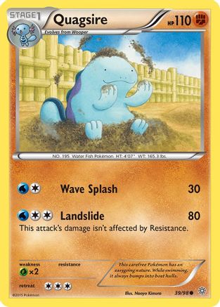 Quagsire 39/98 - Reverse Holofoil