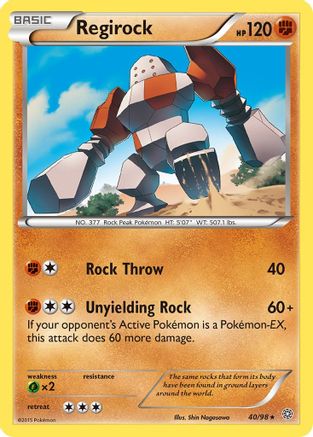 Regirock 40/98 - Reverse Holofoil