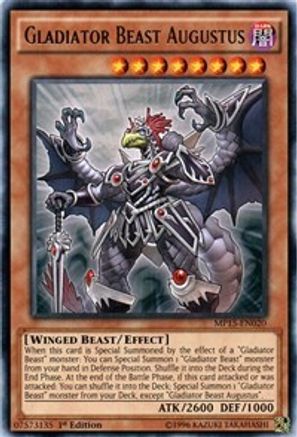 Gladiator Beast Augustus (MP15-EN020) - 2015 Mega-Tins Mega Pack 1st Edition