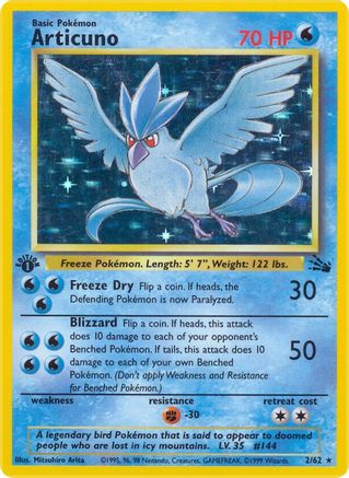 Articuno (2) 2/62 - Unlimited Holofoil