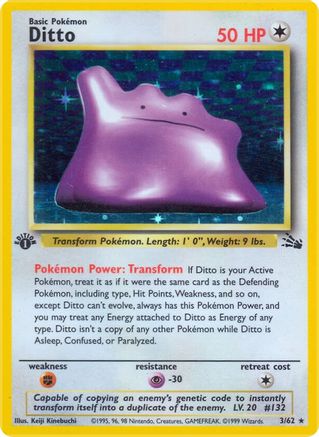 Ditto (3) 3/62 - Unlimited Holofoil